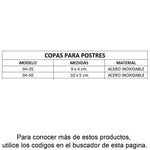 ISBW SH-50 SLSSD005 Copa Plato Inoxidable para Helado y Postres 5 Oz (147.87 ml) Utensilios ISBW