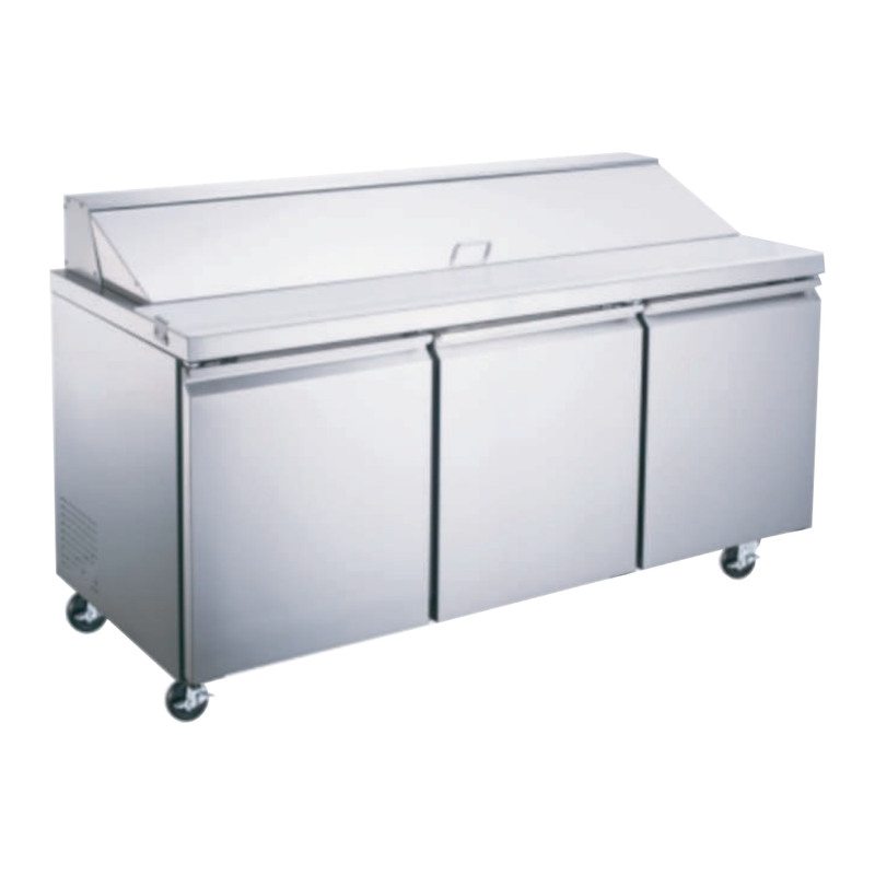 Mesa Para Ensaladas 3 Puertas 19 Pies Icehaus ME-3P-SS-01