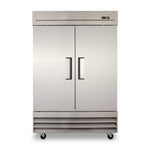 Congelador Vertical 2 Puertas Solida Acero Inox 47 Pies Torrey CVSA-47UI
