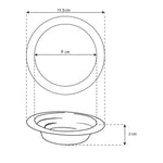 BAK PA719 Molde pay aluminio #9 Envío por Cobrar Moldes Bak