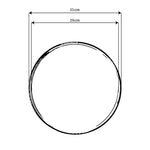 BAK PZA7130 Charola pizza aluminio 12.9" (33cm) Charolas Bak