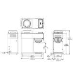 Cafetera Percoladora Para 2 Jarras 2 Calentadores Independientes BUNN 13300.0060