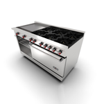 Estufa 6 Quemadores, Horno y Plancha Drago CG-61PD