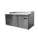 Mesa Preparación Pizzas 2 Puertas 16 Pies Icehaus MP-2P-SS-02