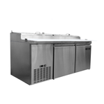 Mesa Preparación Pizzas 2 Puertas 16 Pies Icehaus MP-2P-SS-02