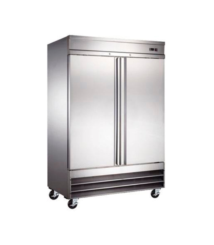 Refrigerador 2 Puertas Sólidas Acero Inoxidable 41 Pies Icehaus RV-2PS-SS-01