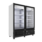 Refrigerador Vertical 2 Puertas Cristal Luz Led 35 Pies (1025397) Imbera VRD35 D