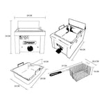INMEZA Fm1i Freidor Mini 1 Tina sin termostato Acero Inoxidable FREIDORES A GAS INMEZA