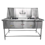 Estufa Wok 2 Quemador INMEZA FACTORY W-2