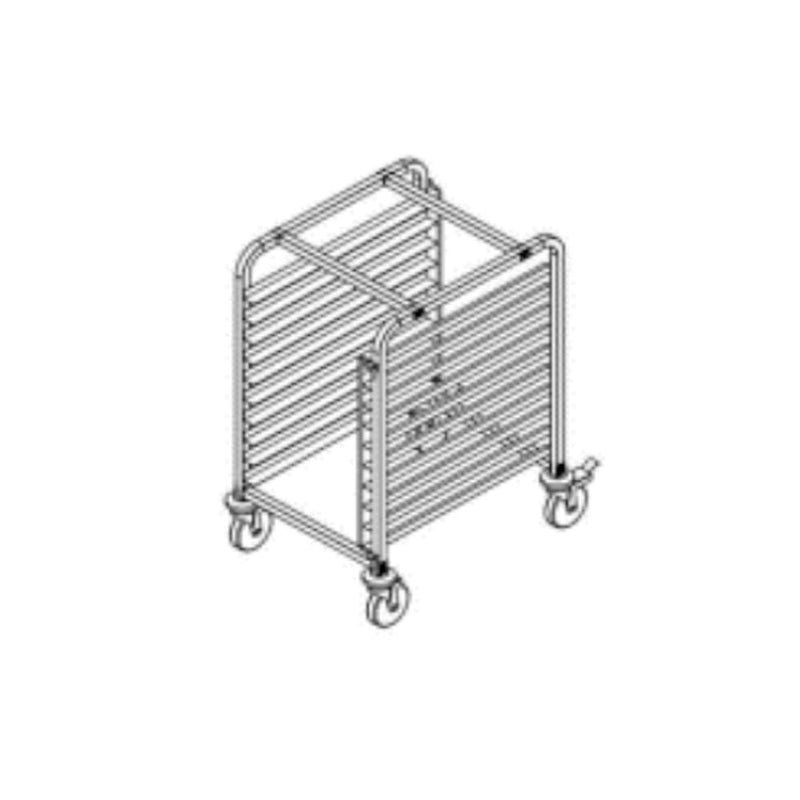 Carro Tipo Espiguero Sencillo Para 10 Charolas Migsa BN-T02