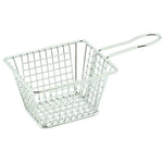 WINCO FBM-544T Canastilla Mini Rectangular Inoxidable 12 x 12 x 10 cm Utensilios Winco