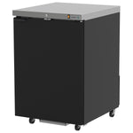 Refrigerador Contrabarra Vinil Negro 1 Puerta 9.6 Pies Asber ABBC-23 HC