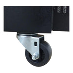 Refrigerador Contrabarra Vinil Negro1 Puerta Cristal 9.6 Pies Asber ABBC-23G HC