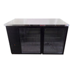 Refrigerador Contrabarra Viinil Negro 2 Puertas Cristal 19 Pies Asber ABBC-58G HC