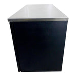 Refrigerador Contrabarra Viinil Negro 2 Puertas Cristal 19 Pies Asber ABBC-58G HC