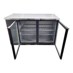 Refrigerador Contrabarra Viinil Negro 2 Puertas Cristal 19 Pies Asber ABBC-58G HC