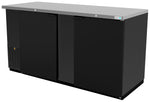 Refrigerador Contrabarra Vinil Negro 2 Puertas 23.3 Pies Asber ABBC-68 HC