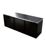 Refrigerador Contrabarra Vinil Negro 3 Puertas 34.4 Pies Asber ABBC-94 HC