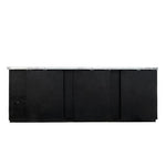 Refrigerador Contrabarra Vinil Negro 3 Puertas 34.4 Pies Asber ABBC-94 HC