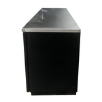 Refrigerador Contrabarra Vinil Negro 3 Puertas Cristal 34.4 Pies Asber ABBC-94G HC