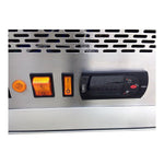 Vitrinas Refrigerada Sobre Mostrador Para Tapas 2 Puertas (8 Insertos 1/3) 0.7 Pies Asber ACTC-69 HC