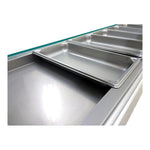 Vitrinas Refrigerada Sobre Mostrador Para Tapas 2 Puertas (8 Insertos 1/3) 0.7 Pies Asber ACTC-69 HC