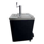 Dispensador Refrigerado de Cerveza Vinil Negro 1 Barril (1/2) 1 Puerta Asber ADDC-23 HC