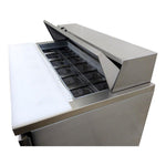 Mesa Refrigerada Para Preparación Ensaladas 2 Puertas Acero Inox 13.3 Pies Asber APTS-48-12 HC