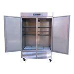 Congelador Vertical 2 Puertas Acero Inox 49 Pies Asber ARF-49-H HC