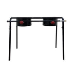 BESTHELG 23454 FOGON DOS QUEMADORES LIGERO ESMALTADO EN NEGRO