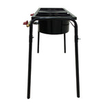 BESTHELG 23454 FOGON DOS QUEMADORES LIGERO ESMALTADO EN NEGRO