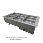 Cuba Caliente Baño Maria Electrico 3 Insertos GN-1/1 220V Edenox DBM-311-S-W