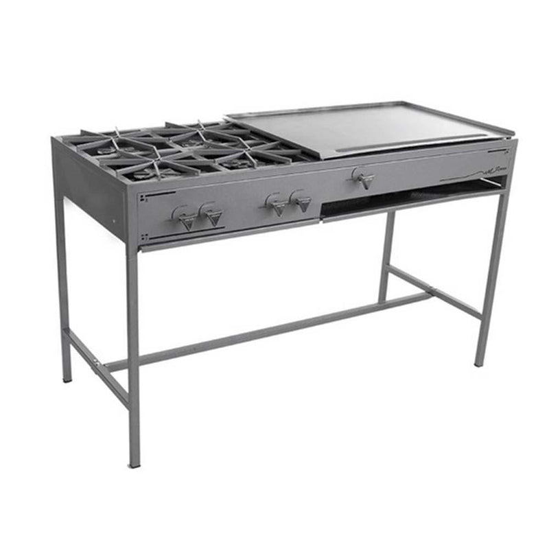 Parrilla 4 Quemadores Plancha Gas LP Ferro 16543013