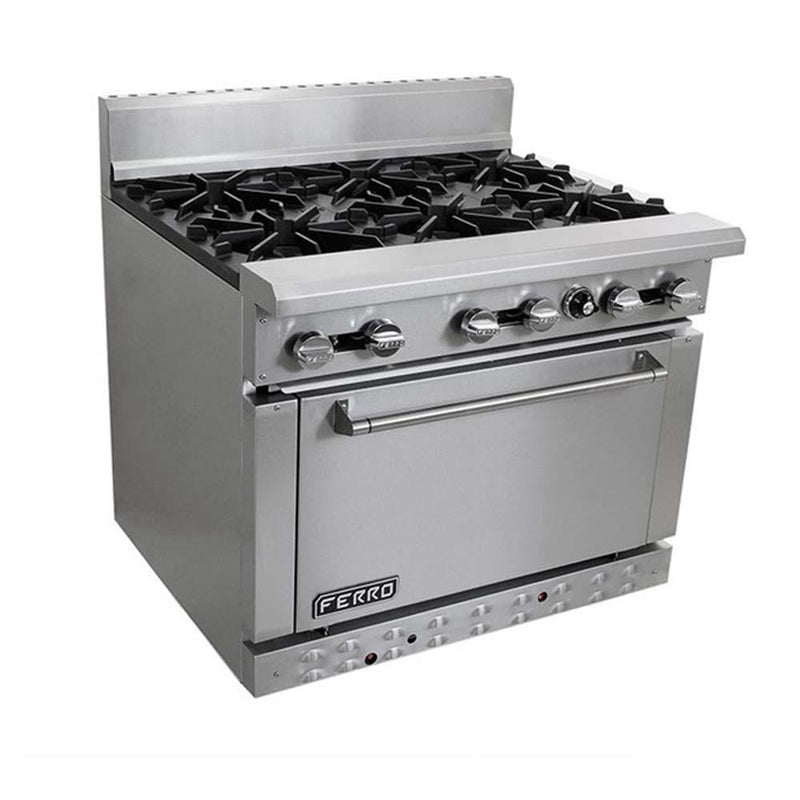 Estufa 6 Quemadores Horno Acero Inoxidable Ferro 23151401