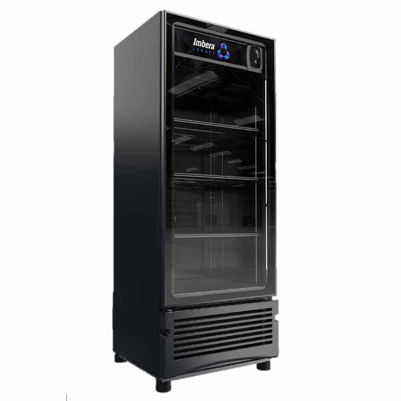 Refrigerador Vertical Cobalt Negro 1 Puerta Cristal Luz Led 17 Pies (1019864) Imbera VR17 D