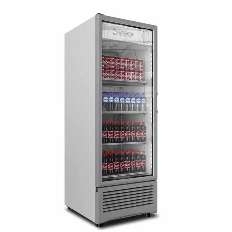 Refrigerador Vertical 1 Puerta Cristal Luz Led 25 pies (1023777) Imbera VR25 D