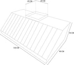 Campana 1.5 m Acero Inoxidable Piramidal Pared INMEZA FACTORY C-150i