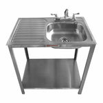 Fregadero ECO 1 Tarja Derecha Escurridor Izquierdo INMEZA FACTORY EEF1EI