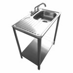 Fregadero ECO 1 Tarja Derecha Escurridor Izquierdo INMEZA FACTORY EEF1EI