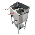 INABAS FREIDOR INOXIDABLE ALTA PRESION 2 CANASTILLAS EEF2