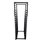 Carro Rack Espiguero Negro 18 Charolas INMEZA FACTORY EER18