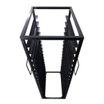 Carro Rack Espiguero Negro 18 Charolas INMEZA FACTORY EER18