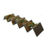 Plato W Para 4 O 5 Tacos / Hotdogs / Canapes - Inoxidable Inmeza