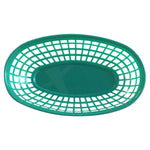 ISBW PLBK938G Canastilla Oval Verde en Polipropileno 9-3/8 pg Utensilios ISBW
