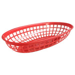 ISBW PLBK938R Canastilla Oval Roja en Polipropileno Utensilios ISBW