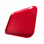 ISBW PLFFT1418RD Charola Rectangular Para Cafeteria Rojo Polipropileno 14 X 17.75 Pg Charolas ISBW