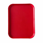 ISBW PLFFT1418RD Charola Rectangular Para Cafeteria Rojo Polipropileno 14 X 17.75 Pg Charolas ISBW