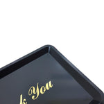 ISBW PLPT046BL Charola Propinera Grabado Dorado Plástico Utensilios ISBW