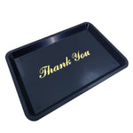 ISBW PLPT046BL Charola Propinera Grabado Dorado Plástico Utensilios ISBW