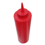 ISBW SBR-24 PLTHSB024R Botella Dispensador Exprimible Rojo 24 oz (709.76 ml) Utensilios ISBW